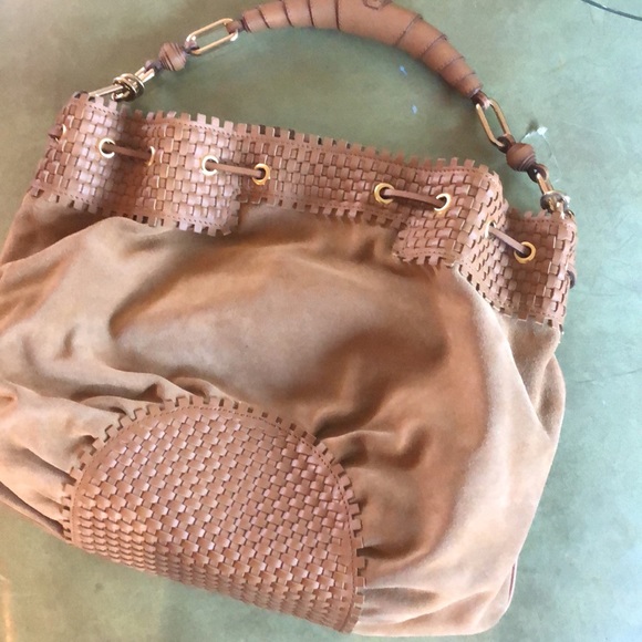 Anya Hindmarch Suede camel handbag - Picture 9 of 14